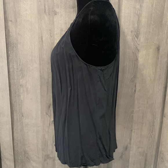 Ann Taylor Loft Outlet Spaghetti Strap Black Rayon Tank Top Women's Size S - Picture 4 of 6